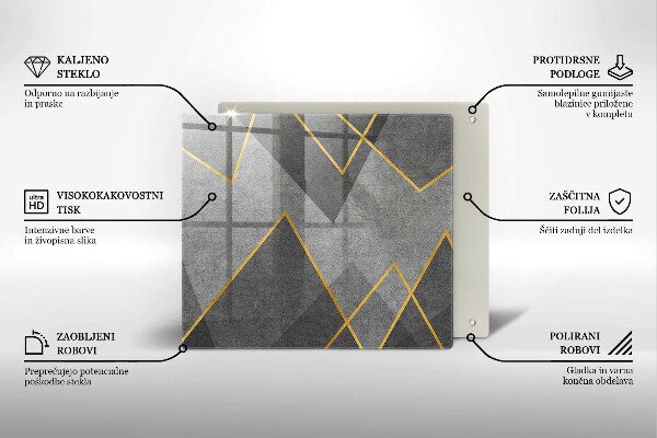 Skydd för induktionsspis unik Skarpa former