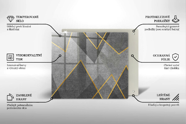 Skydd för induktionsspis unik Skarpa former