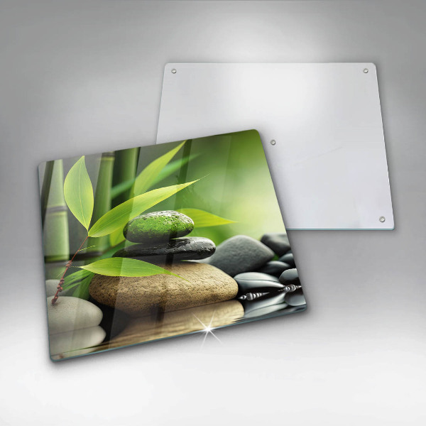 Skydd för induktionsspis unik Zen bambu stenar