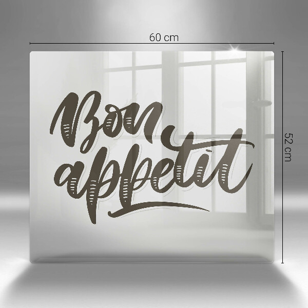 Skydd för induktionsspis unik Bon Appetit inskription