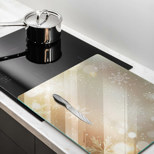 Skydd för induktionsspis unik Snöflingor