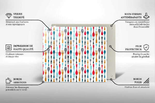 Skydd för induktionsspis unik Sked illustration