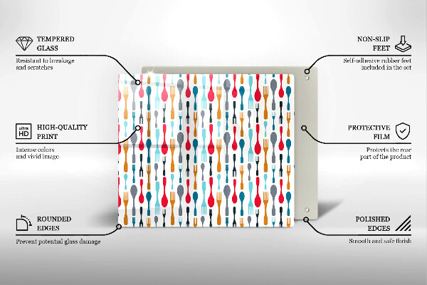 Skydd för induktionsspis unik Sked illustration