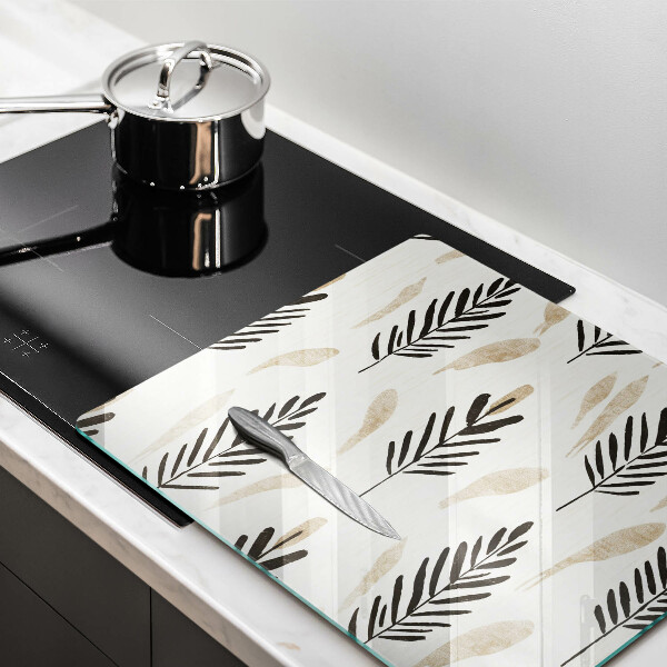 Skydd för induktionsspis unik Boho växter