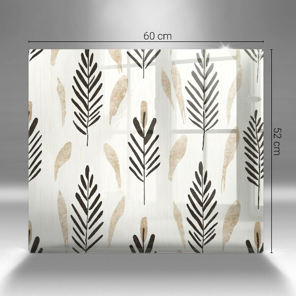 Skydd för induktionsspis unik Boho växter