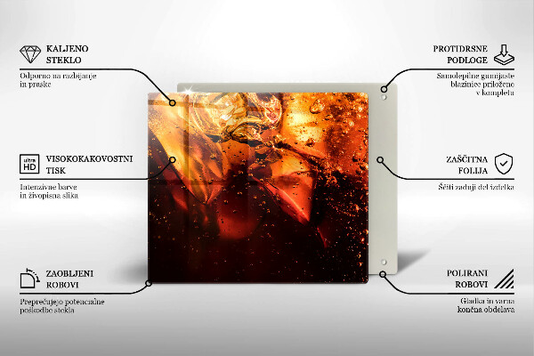 Skydd för induktionsspis unik Cola drink med is