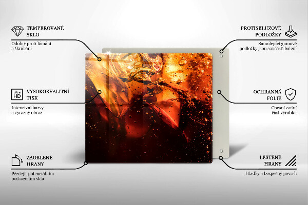 Skydd för induktionsspis unik Cola drink med is