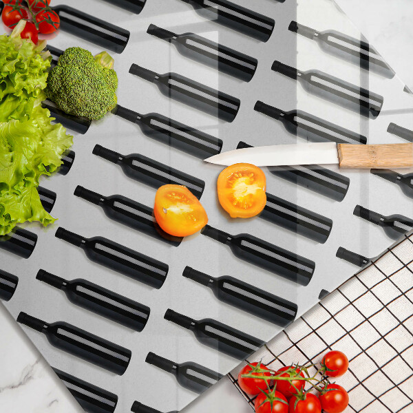 Skydd för induktionsspis unik Svarta vinflaskor