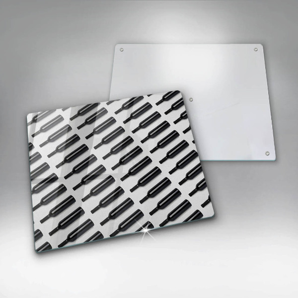 Skydd för induktionsspis unik Svarta vinflaskor