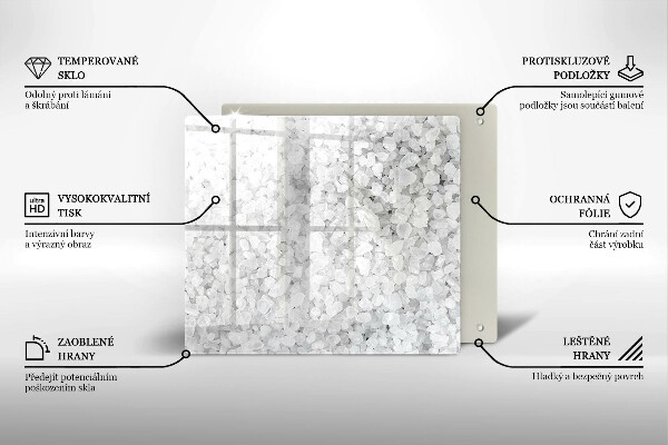 Skydd för induktionsspis unik Saltkristaller