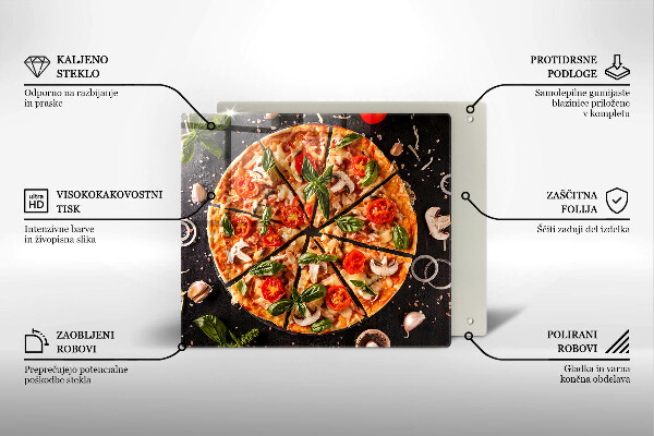 Skydd för induktionsspis unik Pizza med svamp