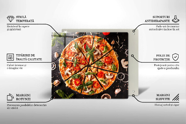 Skydd för induktionsspis unik Pizza med svamp