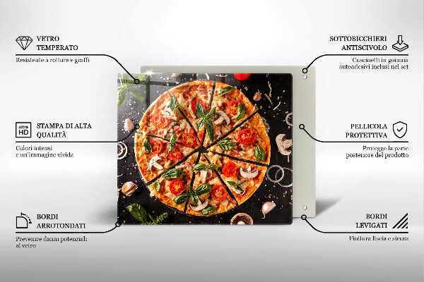 Skydd för induktionsspis unik Pizza med svamp