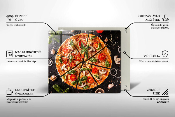 Skydd för induktionsspis unik Pizza med svamp