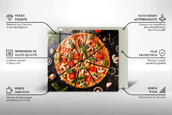 Skydd för induktionsspis unik Pizza med svamp