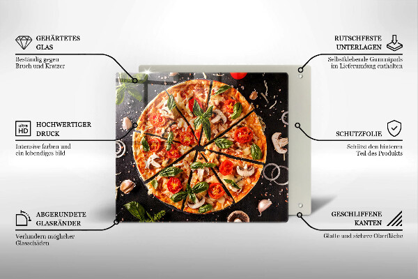 Skydd för induktionsspis unik Pizza med svamp