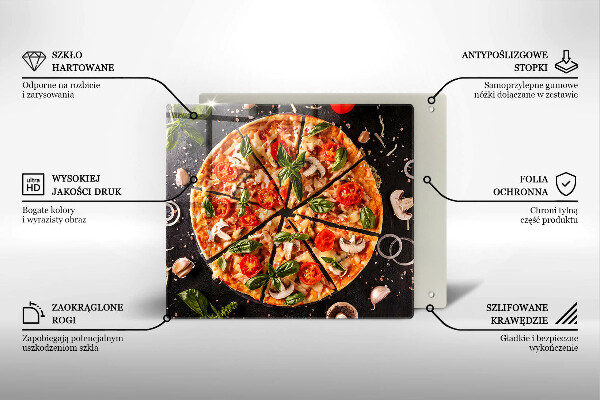 Skydd för induktionsspis unik Pizza med svamp