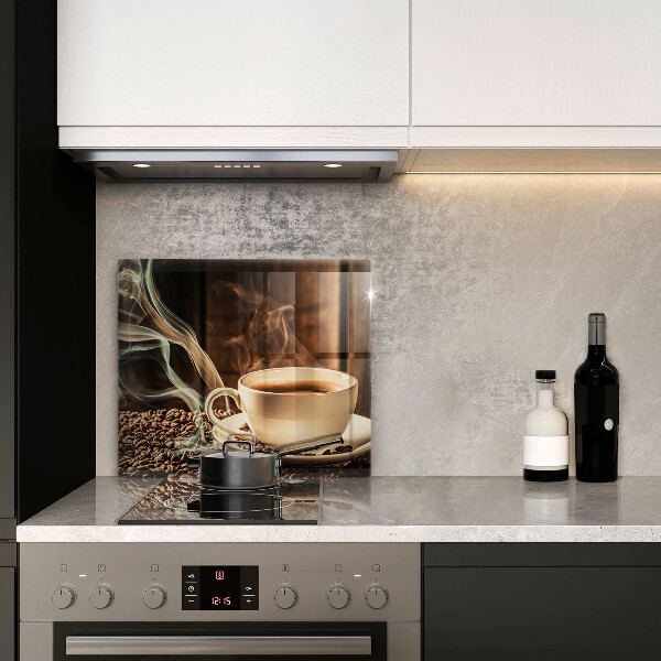 Skydd för induktionsspis unik Kopp och kaffebönor