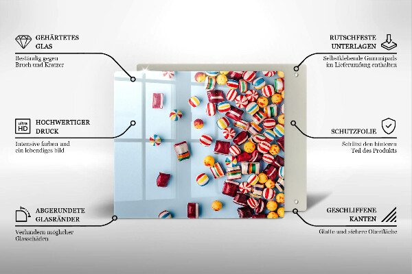 Skydd för induktionsspis unik Färgglada godis