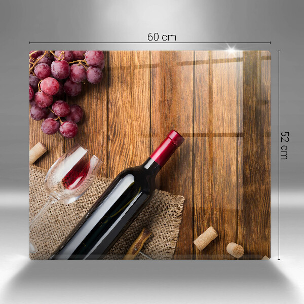 Skydd för spis unik En flaska rött vin