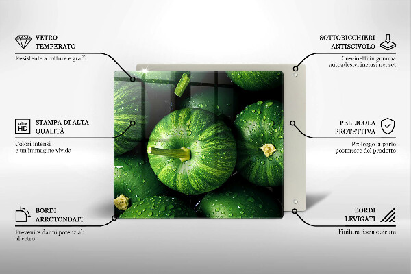 Skydd för spis unik Gröna pumpor
