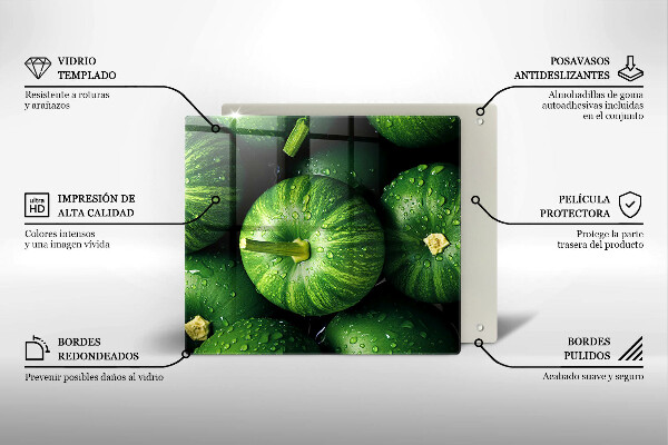 Skydd för spis unik Gröna pumpor