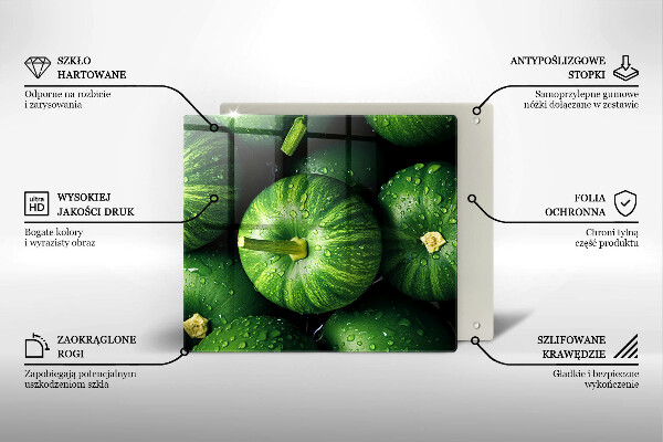 Skydd för spis unik Gröna pumpor