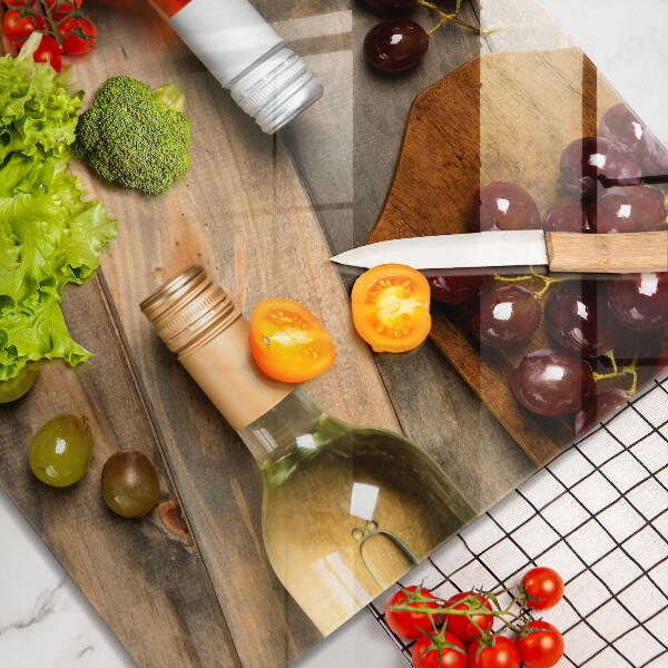 Skydd för spis unik Vinflaskor och druvor