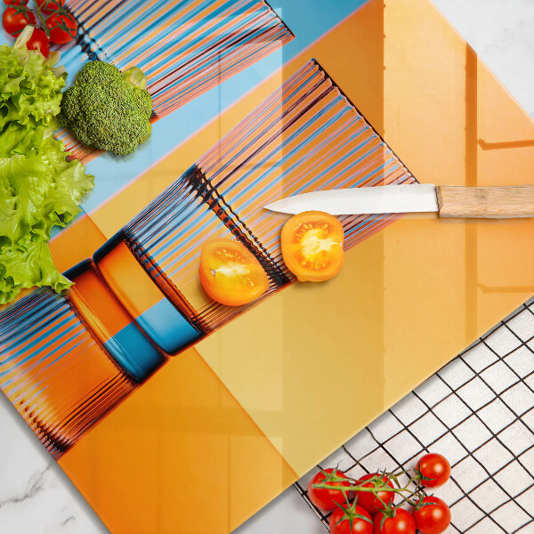 Skydd för spis unik Två glas vatten