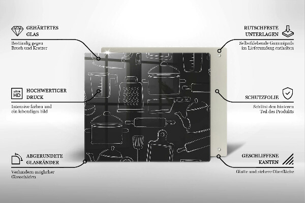 Skydd för spis unik Tecknade kökstillbehör