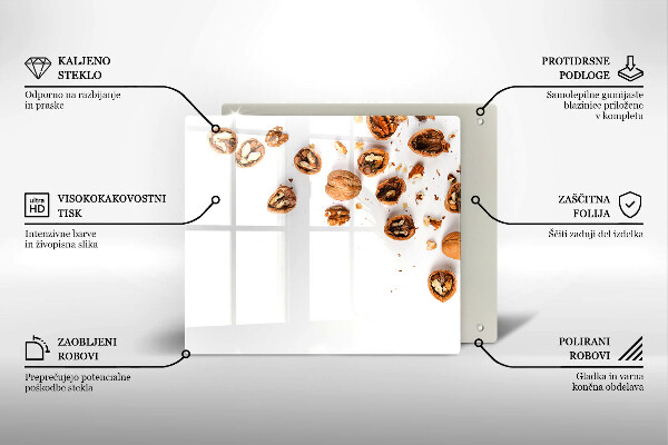 Skydd för spis unik Nötter på en vit bakgrund