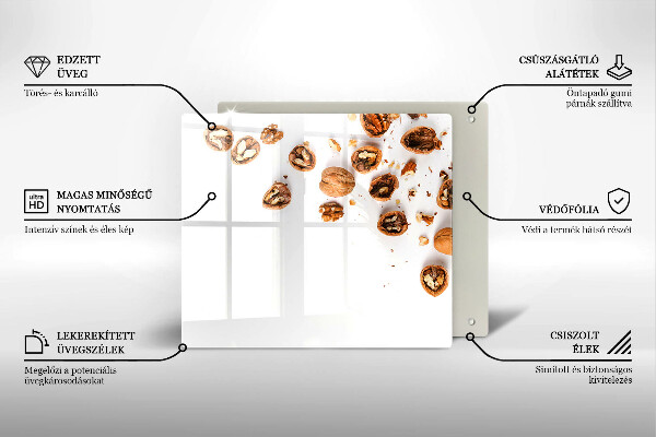 Skydd för spis unik Nötter på en vit bakgrund