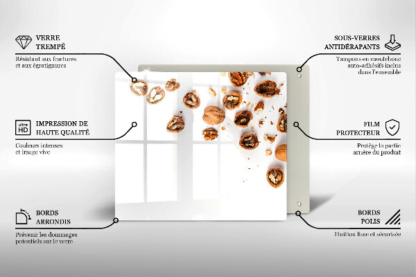 Skydd för spis unik Nötter på en vit bakgrund