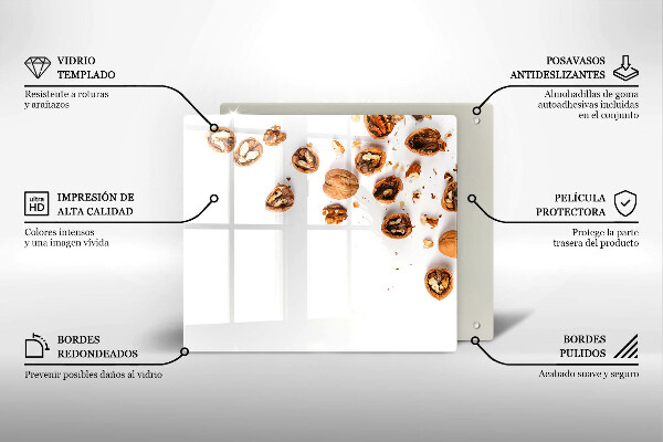 Skydd för spis unik Nötter på en vit bakgrund