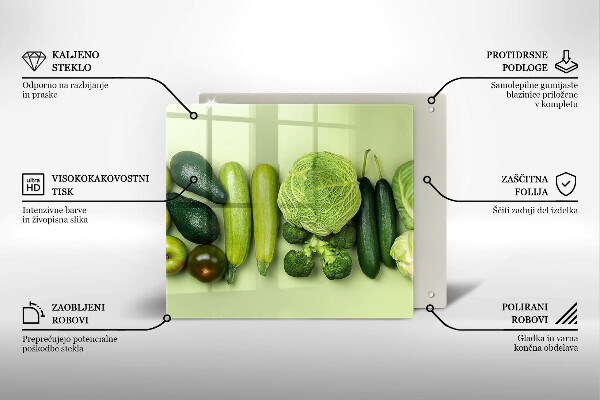 Skydd för spis unik Gröna frukter och grönsaker