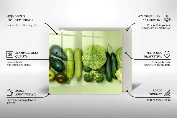Skydd för spis unik Gröna frukter och grönsaker