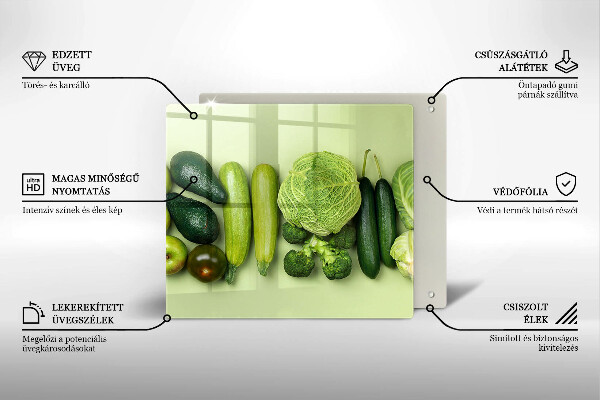Skydd för spis unik Gröna frukter och grönsaker
