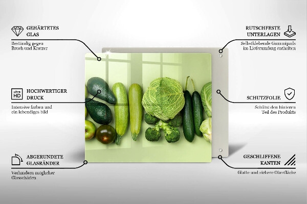 Skydd för spis unik Gröna frukter och grönsaker
