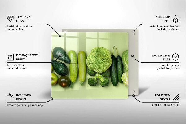Skydd för spis unik Gröna frukter och grönsaker
