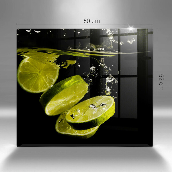 Skydd för induktionsspis unik Lime i vatten