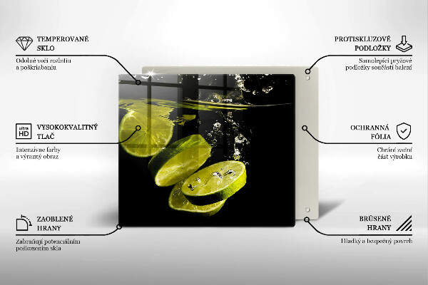 Skydd för induktionsspis unik Lime i vatten