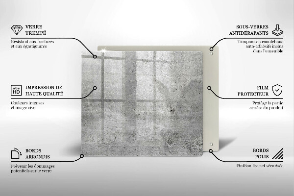 Skydd för induktionsspis unik Betongstruktur