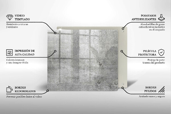 Skydd för induktionsspis unik Betongstruktur