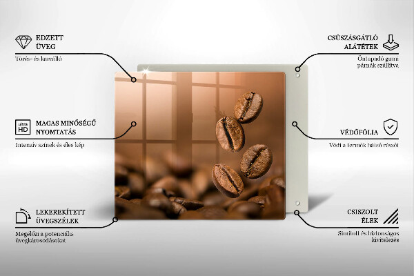 Skydd för induktionsspis unik Kaffebönor