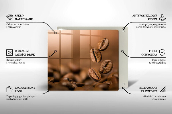 Skydd för induktionsspis unik Kaffebönor