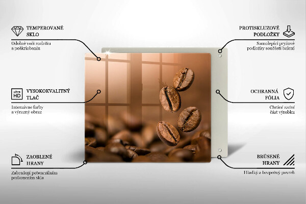 Skydd för induktionsspis unik Kaffebönor
