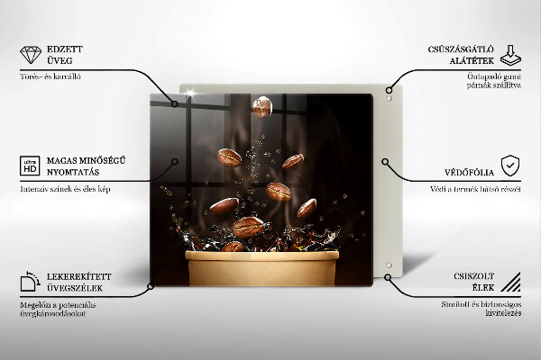 Skydd för induktionsspis unik Heta kaffebönor