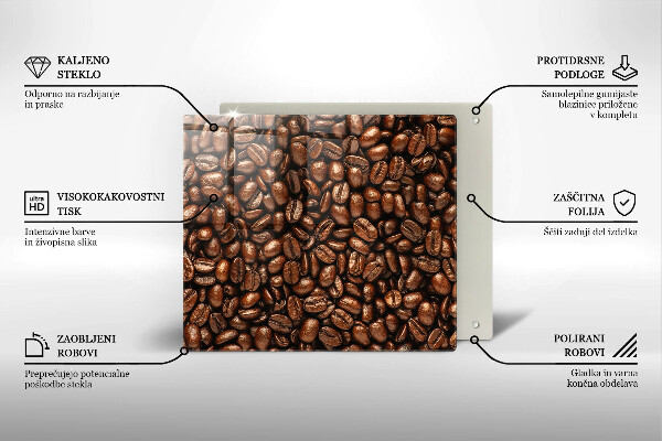 Skydd för induktionsspis unik Kaffebönor