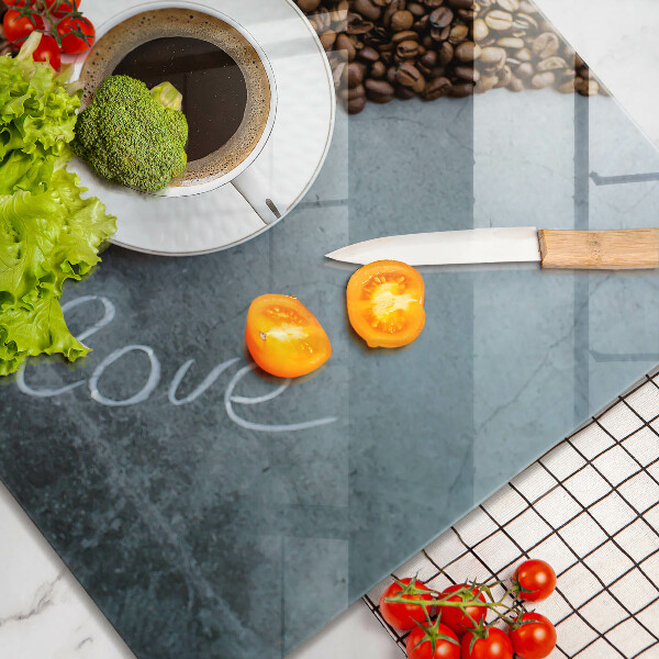 Skydd för induktionsspis unik Kaffebönor och kopp