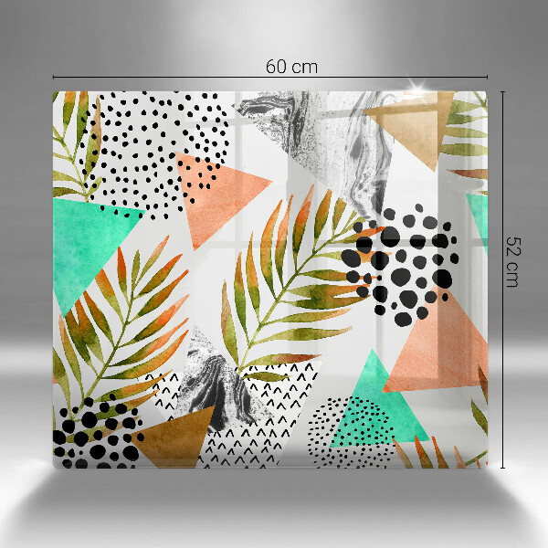 Skydd för induktionsspis unik Boho löv mönster